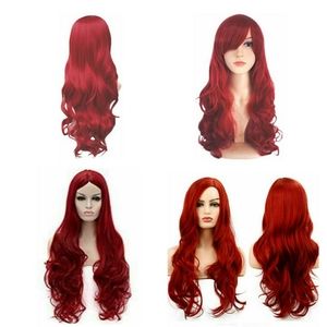3 Red long wig burgund (flovex), kalyss, another m